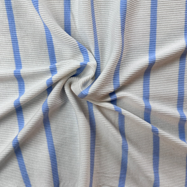 2x1 Cotton Rib · striped, stretch