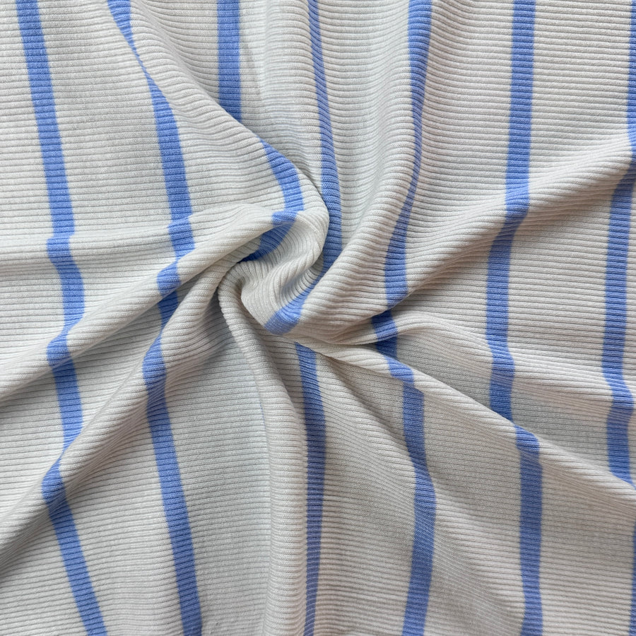 2x1 Cotton Rib · striped, stretch