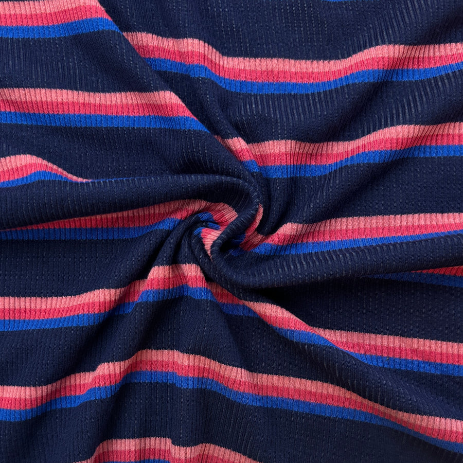 2x1 Cotton Rib · striped, stretch