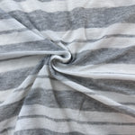 Cotton Jersey Stripe · gray/cream