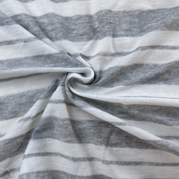 Cotton Jersey Stripe · gray/cream