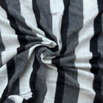 Cotton Jersey Stripe · grey/cream