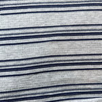 Cotton Jersey Stripe · gray/navy