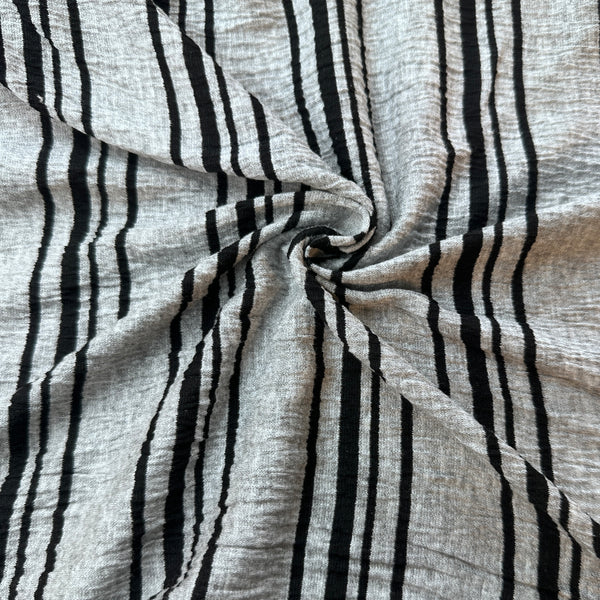 Cotton Jersey Stripe · gray/black