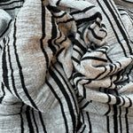 Cotton Jersey Stripe · gray/black