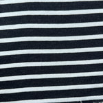 Cotton Baby French Terry Stripe · black/cream