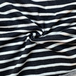 Cotton Baby French Terry Stripe · black/cream