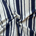 Cotton Jersey Stripe · navy/cream