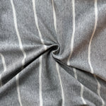 Cotton Jersey Stripe · gray/cream