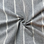 Cotton Jersey Stripe · gray/cream
