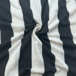 Cotton Jersey Stripe · black/white