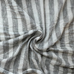 Cotton Jersey Stripe · gray/white