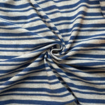 Cotton Jersey Stripe · blue/light gray