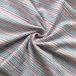 Cotton Jersey Stripe · red/orange/blue