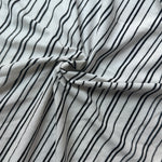Cotton Jersey Stripe · black/white thin