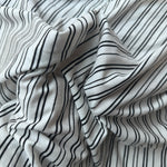 Cotton Jersey Stripe · black/white thin