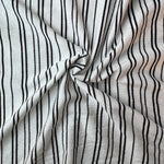 Cotton Jersey Stripe · black/white thin