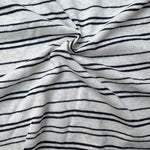 Cotton Jersey Stripe · black/white