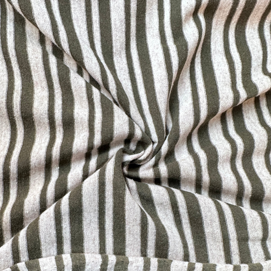 Cotton Jersey Stripe · green/gray
