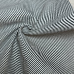 Denim Stripe · thin, black/white