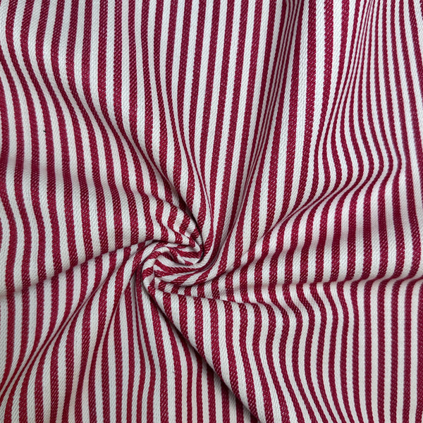 Denim Stripe · red/white
