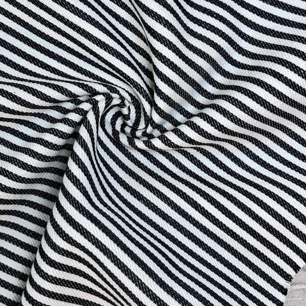 Denim Stripe · black/white