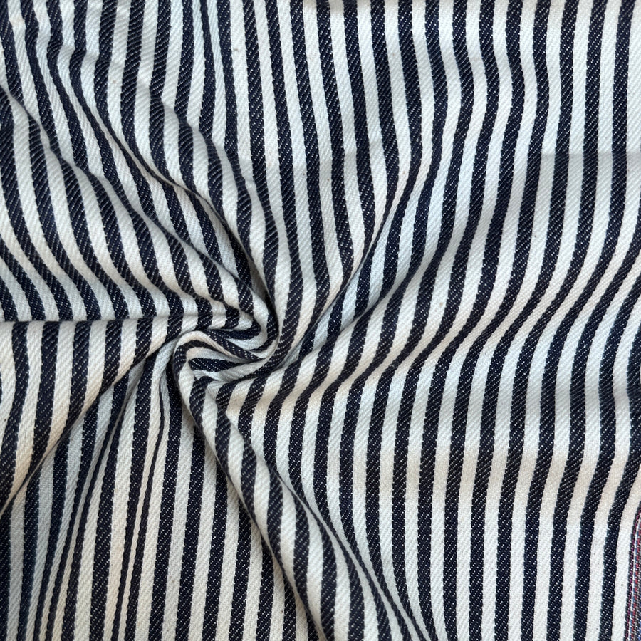 Denim Stripe · black/white