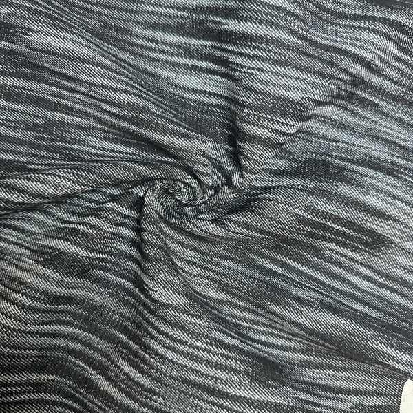 Denim Stripe · black/gray/white