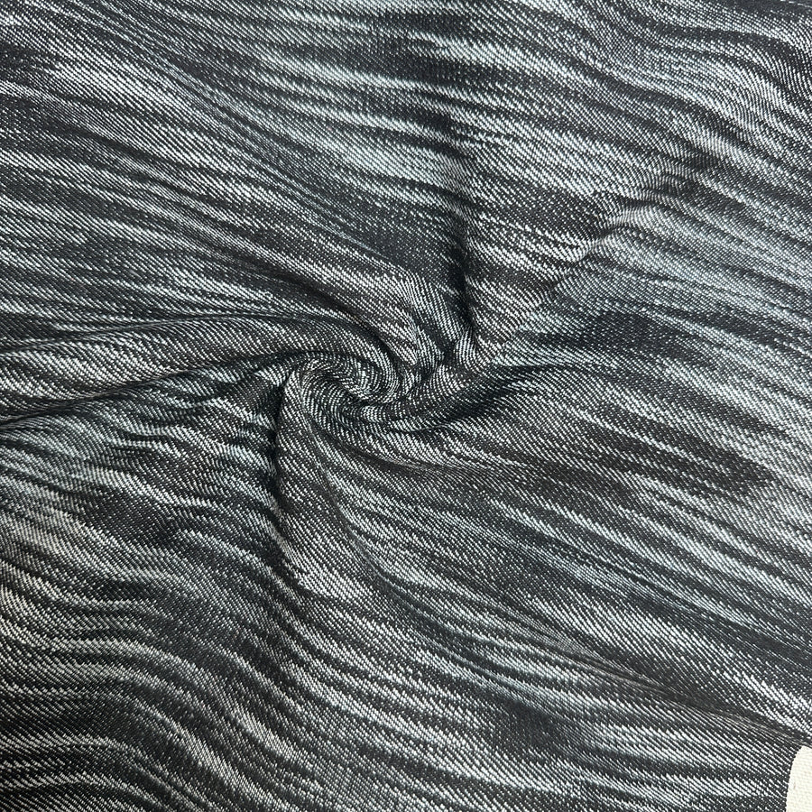 Denim Stripe · black/gray/white
