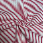 Denim Stripe · faded red/white