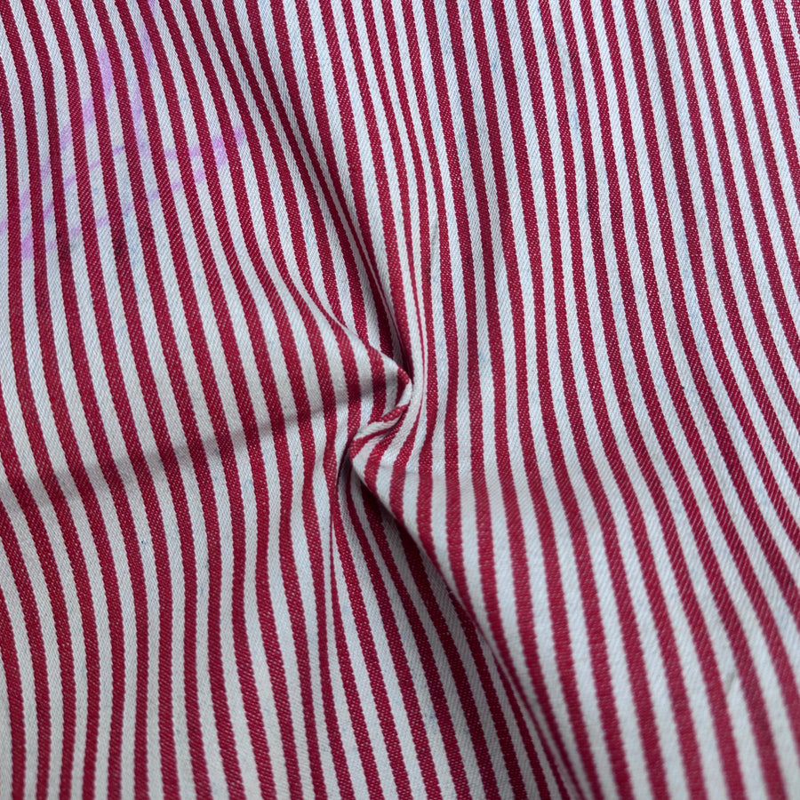 Denim Stripe · red/white