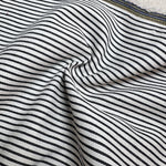Denim Stripe · faded black/white