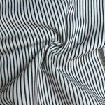 Denim Stripe · faded black/white
