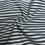 Denim Stripe · black/white