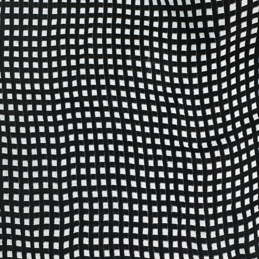 Jacquard Woven · black/white checkered