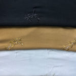 Tencel Woven · leaf embroidery