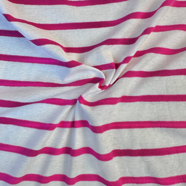 Cotton Jersey Stripe · pink