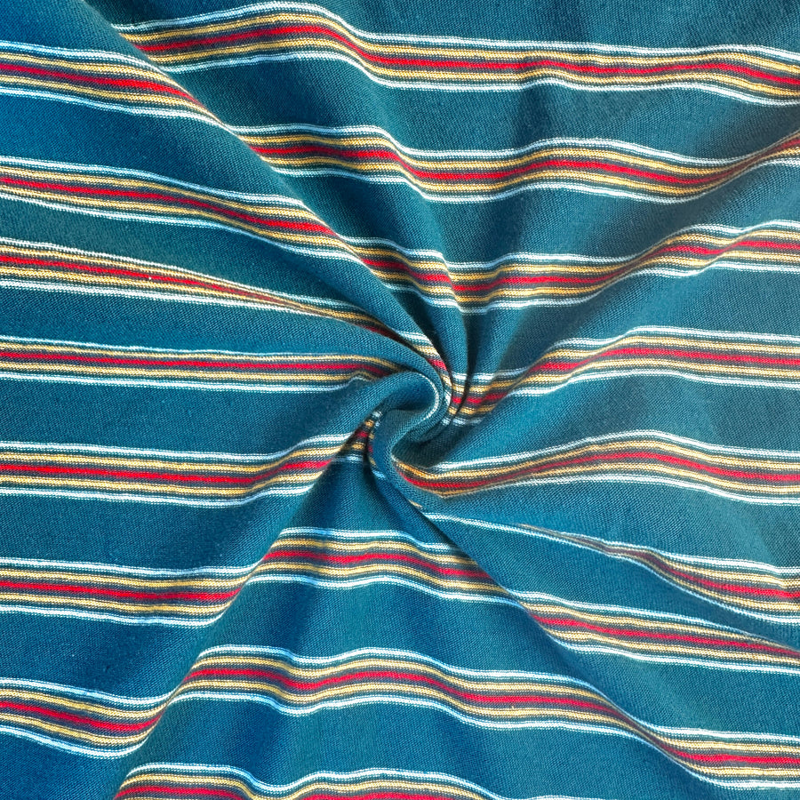 Cotton Jersey Stripe · navy/yellow