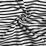 Cotton Jersey Stripe · black/cream
