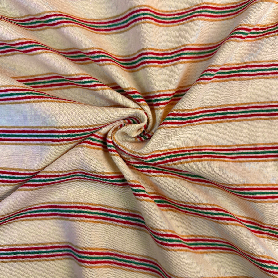 Cotton Jersey Stripe · yellow/green
