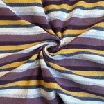 Cotton Jersey Stripe · purple/yellow