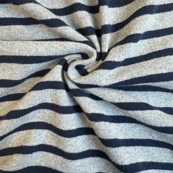 Cotton Jersey Stripe · gray/black