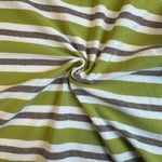 Cotton Jersey Stripe · green/gray