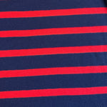 Cotton Jersey Stripe · blue/red