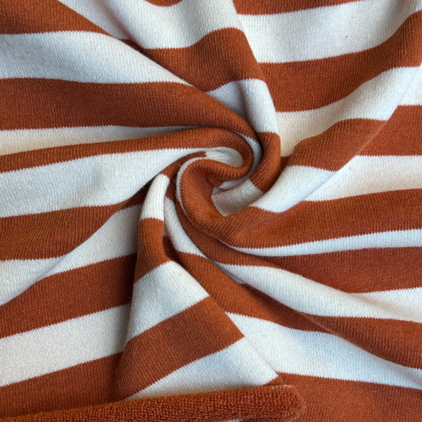Linen Stripe · orange/brown