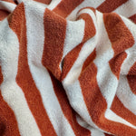Linen Stripe · orange/brown