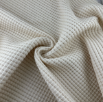 Super Heavyweight Cotton Tencel Premium Waffle Thermal Fabric - 675 GSM, 33 oz, By The Yard - View 3