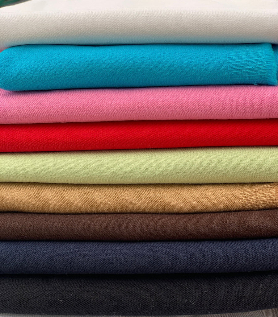 Pima Cotton Twill Spandex Fabric By the Yard