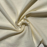 100% Cotton Jersey Cream Knit Medium-Heavy Weight Eco-Friendly Fabric By The Yard 60″ - View 4