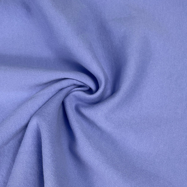 Cotton Fleece Riptide With Matching Rib Medium Weight | 400 GSM/ 12 OZ Knit Sweatshirt Fabric By The Yard